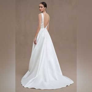 BHLDN Wtoo  by Watters Jaya V-Neck Taffeta A-Line Wedding Gown